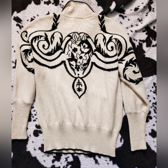 WOMEN'S 80'S/90'S SWEATER - YELLOW MULTI - Picture 4 of 4